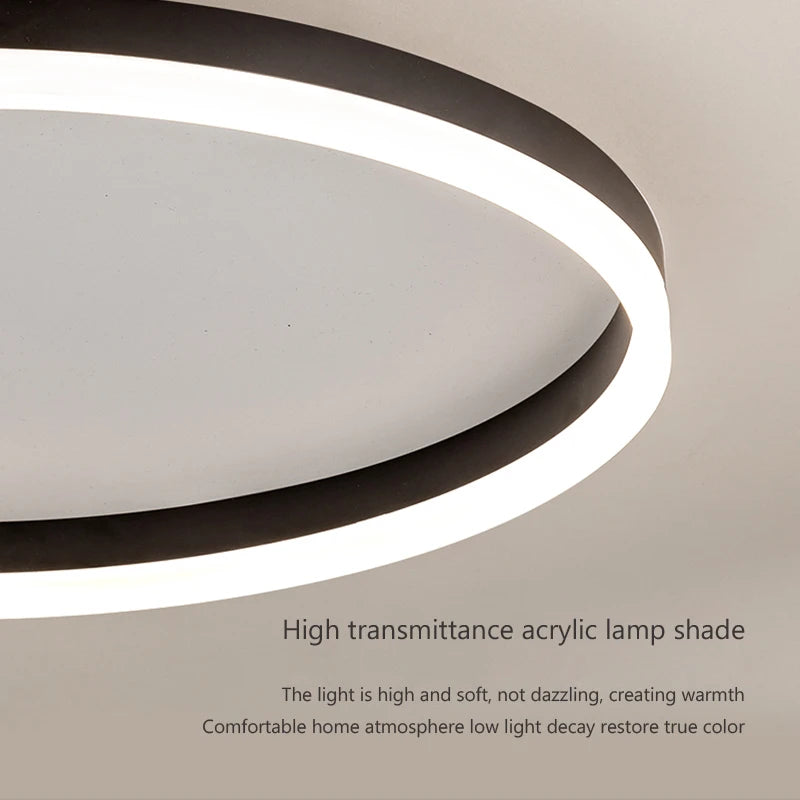 Modern LED Ceiling Lights Simple Round Ceiling Lamps Chandelier Living Dining Room Bedroom Corridor Home Indoor Nordic Lighting