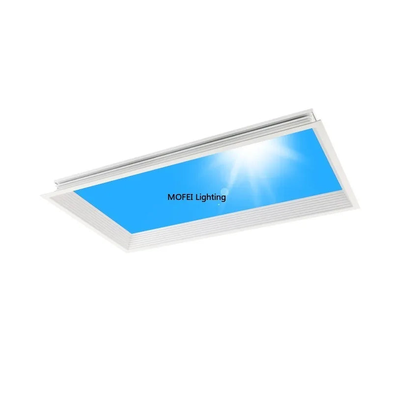 Modern Smart Integrated LED Ceiling Light Sky Blue Clouds Effect Daylight Simulation Kitchen Home Lighting Room Decor Fixture