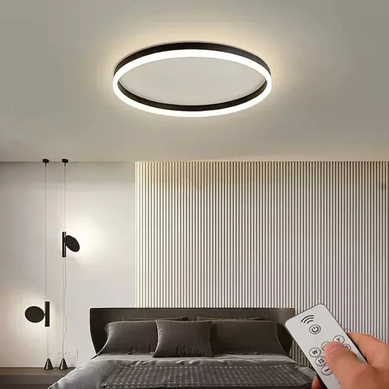 Modern LED Ceiling Lights Simple Round Ceiling Lamps Chandelier Living Dining Room Bedroom Corridor Home Indoor Nordic Lighting