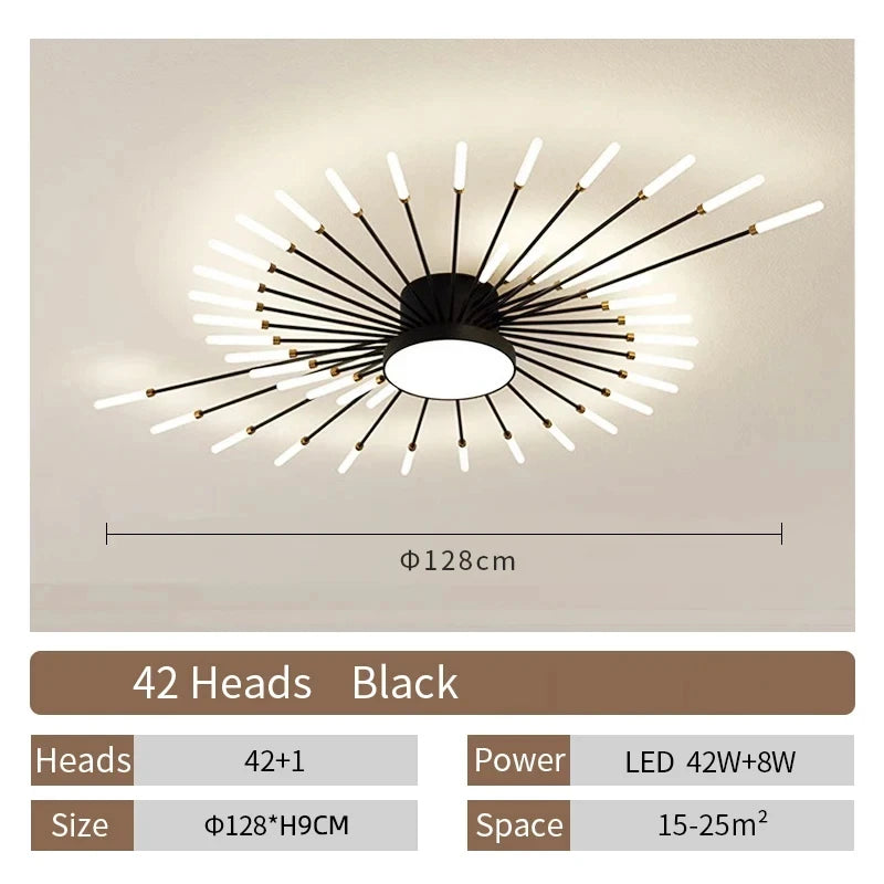 Creative Fan-shaped Rotating Living Room Light Lustre Home Decoration Bedroom LED Ceiling Lamp Modern Dining Room Pendant Lights